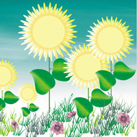 卡通花朵头像微信花朵头像