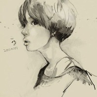 卡通素描头像,微信头像素