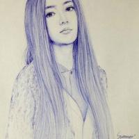 简单微信情侣头像素描,微信卡通情侣头像素描,情侣头像素描,情侣头