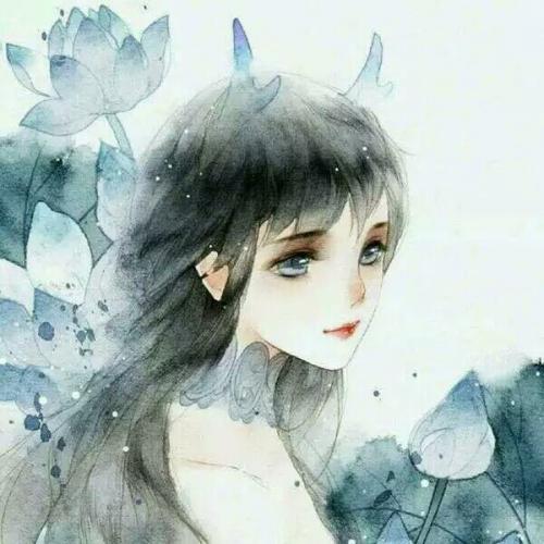 水墨漫画头像图片漫画头像,微信头像古风水墨女生水墨漫画头像