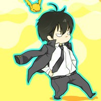 个性的长头发男生卡通头像