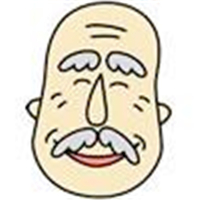 相亲相爱的卡通老人情侣头像