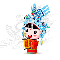 蛇年快乐招财童子给大家拜年咯非主流个性卡通头像