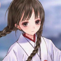 麻花辫动漫女孩微信头像