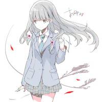 唯美二次元女生卡通头像你是那年我跑八百米的信念