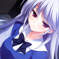 好看的动漫头像,灰色的果