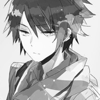 手绘系黑白男生帅气卡通头像图片,有点像速写的作品