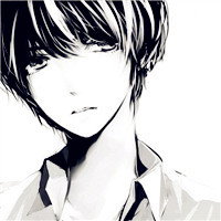 黑白卡通头像男生,有梦想的男生戴耳机的