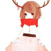 唯美水笔画个性卡通女生头像