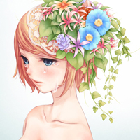 好看的卡通长发头像女生童话里的明天很美我为自己代言静态情感头