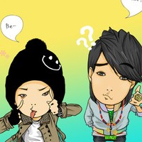 动漫卡通微信情侣头像,幸福可爱的卡通情侣头像