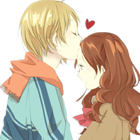 在爱情的国度里我恋上了你情丝缠绵的浪漫动漫情侣头像