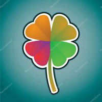 夏天小清新植物头像,四叶草,菊花,绿色花草