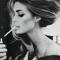 抽烟女生头像非主流颓废伤感坏女孩3