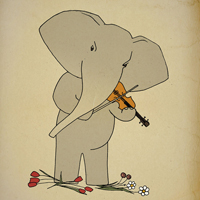 大象个性头像活泼可爱大象卡通头像5