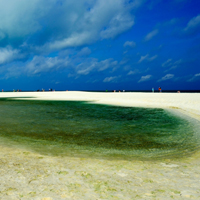 海南西沙全富岛风景头像图片,碧蓝的大海真美