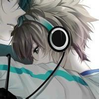 二次元男生头像黑白