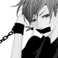 二次元黑白图片