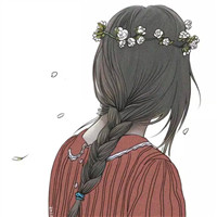 第一眼找到她的背影手绘背影头像