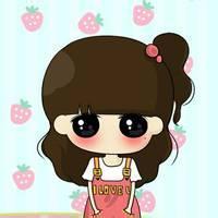 大眼包子脸萌女生带字卡