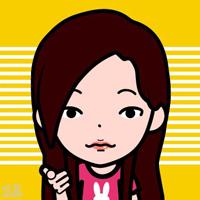 可爱瓜子脸女生带字微信