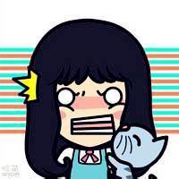 一左一右可爱带字文字微信头像