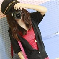 萌的带帽子女生非主流头像