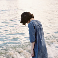 013海边唯美意境女生头像唯美海边女生蹲着的,背影的,正面,侧