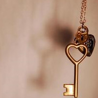 打开你的心锁复古钥匙意境头像