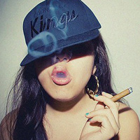 烟如梦经典黑白非主流头像