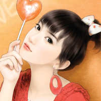 琴音倾泻的非主流手绘女生卡通头像