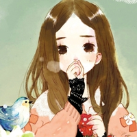 手绘女孩意境头像手绘女孩的幸福