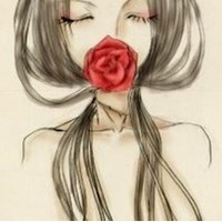 意境手绘女生微信头像2