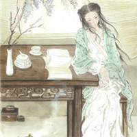 气质淡雅古风美女头像素手淡描你容颜