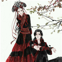 来不负卿手绘古风情侣头像