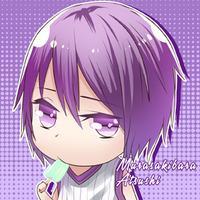 紫色唯美意境女生头像