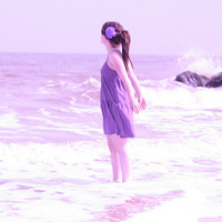 很醒目和时尚紫色调,紫色系,唯美意境清纯女生头像我的最爱