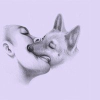 与狗接吻 非主流