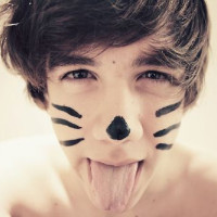 自己画的花脸猫