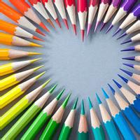 简单多彩的铅笔微信头像