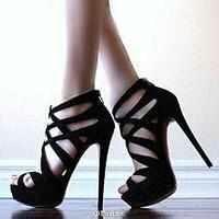 穿黑色高跟鞋的唯美气质女人微信头像