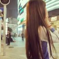 唯美长直发背影头像