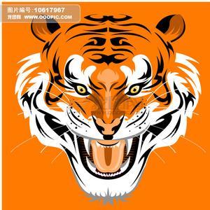 卡通霸气老虎头像